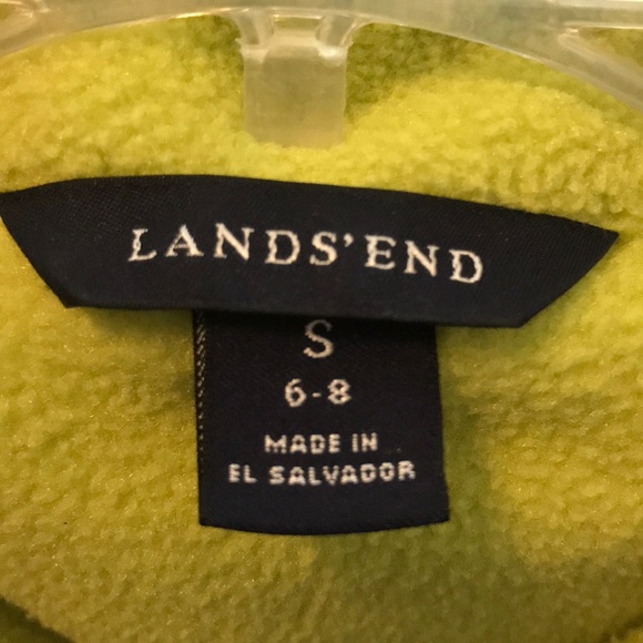 Two Tone Green Lands’ End Jacket - Picture 4 of 5